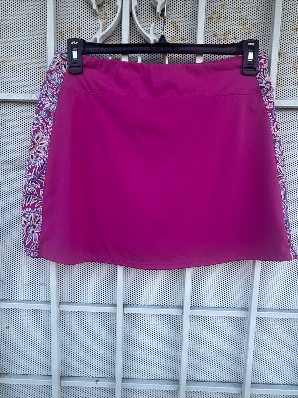 Tommy Bahama Pink Floral Skort Skirt Size L Golf Tennis Active Built-In Shorts